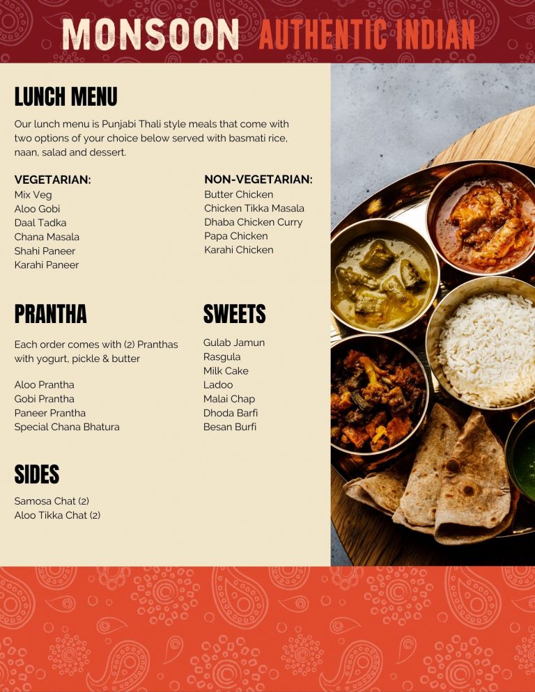 _MONSOONLUNCH MENU — Monsoon